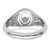 IBGoodman 14k White Gold 1 carat Lab Grown Diamond VS/SI+ G+ Oval Complete Men's Ring - B2-996E395B-2945