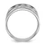 IBGoodman 14k White Gold 1 carat Lab Grown Diamond VS+ F+ Complete Polished and Brushed Five Stone Men's Band