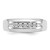 IBGoodman 14k White Gold 1/4 carat Lab Grown Diamond VS/SI+ G+ Complete Men's Band - RM-33473CD8-1096
