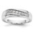 IBGoodman 14k White Gold 1/4 carat Lab Grown Diamond VS/SI+ G+ Complete Men's Ring
