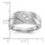 IBGoodman 14k White Gold 1/6 carat Lab Grown Diamond VS/SI+ G+ Three Stone Complete Men's Ring - RM-C2D941CC-3786