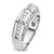 IBGoodman 14k White Gold Men's Polished 1 7/8 Carat AA Quality Diamond Ring