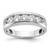 IBGoodman 14k White Gold Men's Polished 1 Carat AA Quality Diamond Ring