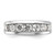 IBGoodman 14k White Gold Men's Polished 1 Carat AA Quality Diamond Ring