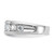 IBGoodman 14k White Gold Men's Polished 1 Carat AA Quality Diamond Ring