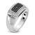 IBGoodman 14k White Gold Men's Polished and Cut-Out Rectangle Ring Mounting