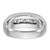 IBGoodman 14k White Gold Men's Polished and Grooved 5-Stone 1 1/5 Carat AA Quality Diamond Ring