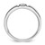IBGoodman 14k White Gold Men's Polished and Grooved Ring Mounting