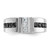 IBGoodman 14k White Gold Men's Polished and Grooved Ring Mounting