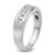 IBGoodman 14k White Gold Men's Polished and Satin 5-Stone 1/4 Carat AA Quality Diamond Ring - B6-2C4FAEC8-6365