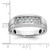 IBGoodman 14k White Gold Men's Polished Satin and Grooved Ring Mounting - B6-96D76CDB-8618