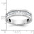 IBGoodman 14k White Gold Men's Polished Square 11-Stone 1 Carat AA Quality Diamond Ring