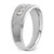 IBGoodman 14k White Gold Polished and Brushed Five Stone Men's Ring Mounting