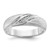 IBGoodman 14k White Gold Polished and Satin Men's Ring Mounting - B0-8A4BFA43-8261