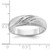 IBGoodman 14k White Gold Polished and Satin Men's Ring Mounting - B0-8A4BFA43-8261