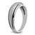 IBGoodman 14k White Gold Polished and Satin Men's Ring Mounting - B6-8AD99256-8197