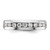 IBGoodman 14k White Gold Polished Nine Stone Men's Ring Mounting - B3-4255ECE4-5359