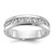 IBGoodman 14k White Gold Polished Nine Stone Men's Ring Mounting - B3-77CAE8D4-9960
