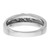 IBGoodman 14k White Gold Polished Satin and Grooved Men's Ring Mounting - B6-27A943C2-8381