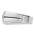 IBGoodman 14k White Gold with Black Rhodium Satin Men's Ring Mounting