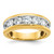 IBGoodman 14k with White Rhodium Men's Polished 1 1/5 Carat AA Quality Diamond Ring