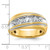 IBGoodman 14k with White Rhodium Men's Polished and Milgrain 1 Carat AA Quality Diamond Ring - B6-47437013-9206