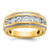 IBGoodman 14k with White Rhodium Men's Polished and Milgrain 1 Carat AA Quality Diamond Ring - B6-64D3B868-8469