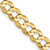 14K 24 inch 5.9mm Lightweight Flat Cuban with Lobster Clasp Chain