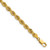 14K 24 inch 5mm Regular Rope with Lobster Clasp Chain