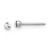 Inverness 14K White Gold Polished 2.4mm Crystal Post Earrings