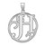 Large Sterling Silver Rhodium-plated Fancy Script Letter H Initial Pendant