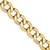 14K 24 inch 9mm Semi-Solid Curb with Lobster Clasp Chain
