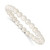 Majestik 7-8mm White Imitation Shell Pearl Stretch Bracelet