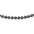 Majestik Sterling Silver Rhodium-plated 10-11mm Black Imitation Shell Pearl Hand-knotted Necklace - QM-1D1B781B-1429