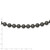Majestik Sterling Silver Rhodium-plated 10-11mm Black Imitation Shell Pearl Hand-knotted Necklace - QM-1D1B781B-1429