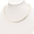 Majestik Sterling Silver Rhodium-plated 10-11mm White Imitation Shell Pearl Hand-knotted Necklace - QM-849C798A-7783