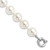 Majestik Sterling Silver Rhodium-plated 12-13mm White Imitation Shell Pearl Hand-knotted Bracelet - QM-77408997-7222