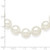 Majestik Sterling Silver Rhodium-plated 12-13mm White Imitation Shell Pearl Hand-knotted Necklace - QM-ACF12100-2410