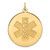 14k 25mm Round Non-enameled Medical Jewelry Pendant