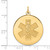 14k 25mm Round Non-enameled Medical Jewelry Pendant