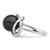 Majestik Sterling Silver Rhodium-plated Size 7 12-13mm Black Imitation Shell Pearl and CZ Ring