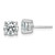 Plat 2 1/2 ctw Lab Grown Dia VS+ F+ Round 4 Prong Hvy Wt Earring