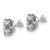 Platinum 1/10 carat Lab Grown Diamond VS+ F+ Round Complete Three Prong Heavyweight Stud Earrings