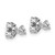 Platinum 1/4 carat Lab Grown Diamond VS+ F+ Round Complete Three Prong Heavyweight Stud Earrings