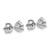 Platinum 2 1/2 carat Certified Lab Grown Diamond VS+ F+ Round Complete Three Prong Heavyweight Screwback Stud Earrings