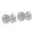 Platinum 2 1/2 carat Certified Lab Grown Diamond VS+ F+ Round Complete Three Prong Heavyweight Stud Earrings