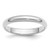 Platinum 3mm Half Round Wedding Band Size 6