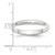 Platinum 3mm Half Round Wedding Band Size 7