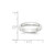 Platinum 4mm Half Round Featherweight Wedding Band Size 4