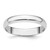 Platinum 4mm Half Round Featherweight Wedding Band Size 6.5